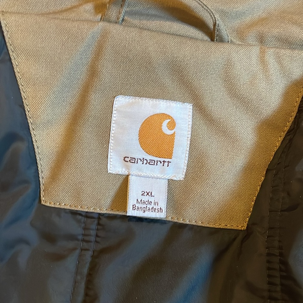 Carhartt Men’s Thinsulate Coat Size 2XL  New without Tags  60% cotton 40% poly - Picture 4 of 7